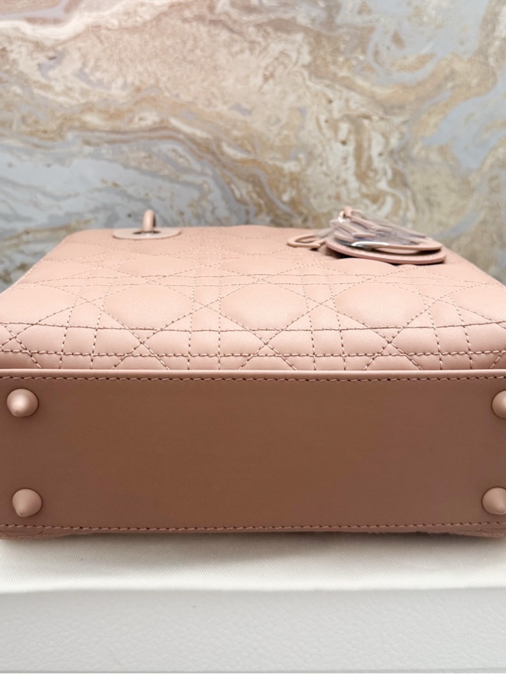 New! Christian Dior Medium  Ultra Matte Calfskin Cannage Lady Dior Bag - Picture 9 of 16